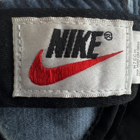 Vintage Nike Blue Corduroy Newsboy Cap 90s Wide Wale Driver Hat Medium - Picture 11 of 15
